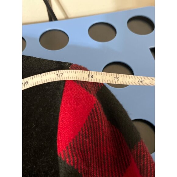 DOUBLE D RANCH Plaid Women Crop Wool Blend Jacket Red/Black size Medium - Picture 8 of 10